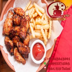 Chicken Wings with Chips