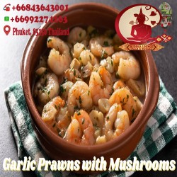 Mushrooms & Prawns in Garlic